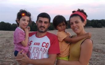 Mariangela Tarì insieme alla sua famiglia